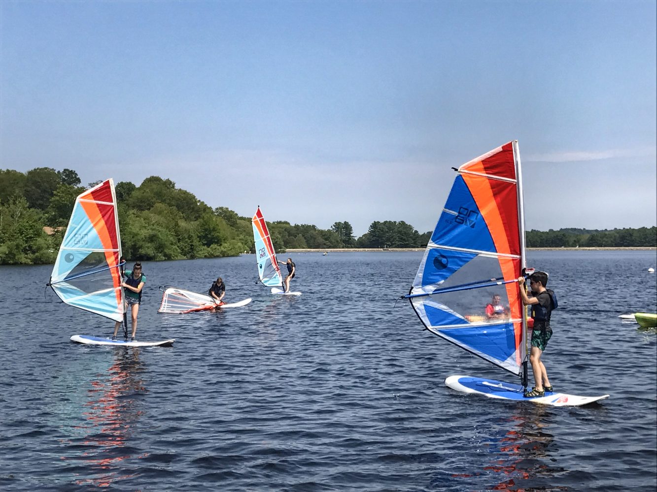 Boating in Boston Hopkinton Boating for Teens Windsurf (2) Boating in