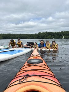 Boating in Boston kayak paddling
